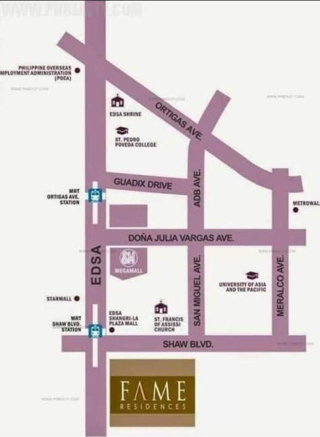 Penthouse Studio At Fame Residence 41St Floor, Shangrila-Megamall มะนิลา ภายนอก รูปภาพ